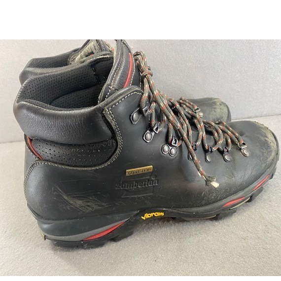 Zamberlan Men's 10.5 Leather Gore-Tex Hiking Backpacking Boots Black Italy